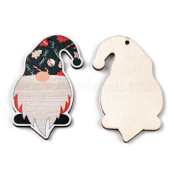 Colgantes grandes de madera impresos de una sola cara de navidad&nbsp;LS-WOOD-H102-01F