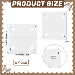 24 Stück Acryl-Webstuhl-Flechtscheibe&nbsp;DIY-BC0014-11