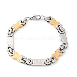 201 bracelets à maillons en acier inoxydable&nbsp;BJEW-B078-156GP