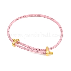 Fabricación de pulseras de cable de acero inoxidable 304 ajustable&nbsp;AJEW-D047-01G-A