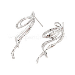 Clous d'oreilles en laiton&nbsp;EJEW-B063-01P