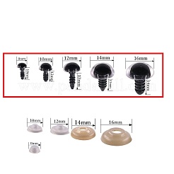 Handwerk Kunststoff-Puppe Augen Stofftier Augen&nbsp;X-DIY-Q015-05-8mm