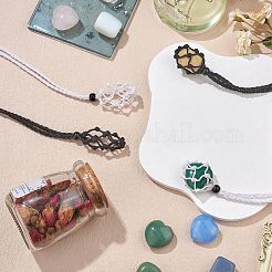 Cordons tressés en fil de coton ciré pochette macramé fabrication de collier&nbsp;AJEW-SW00019