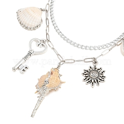 3 pieza de adornos colgantes y broches de aleación y acrílico con temática oceánica&nbsp;HJEW-PH02191