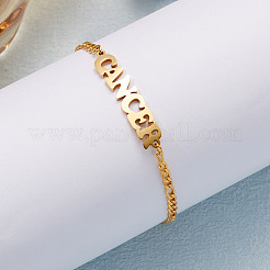 12 bracciali a maglie in acciaio inossidabile 304 costellazioni&nbsp;WG30A6D-01