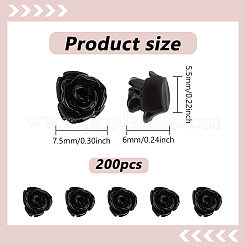 200 Stück opake Harz-Cabochons&nbsp;CRES-ME0001-05