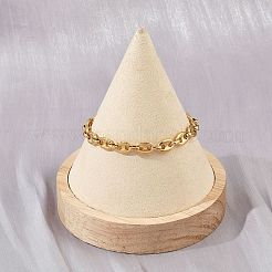 Gliederkettenarmbänder aus 304 Edelstahl für Damen&nbsp;LS-BJEW-Z143-25G
