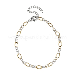 Ensemble de 2 bracelet à maillons Figaro en acier inoxydable 304&nbsp;BJEW-JB14356-01