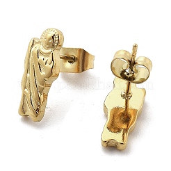 Pendientes de acero inoxidable 304 para mujer&nbsp;LS-EJEW-K271-03B-G