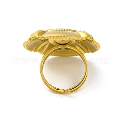 Anello in acciaio inossidabile 304 placcato ionicamente (ip)&nbsp;RJEW-C113-02G