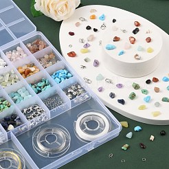Edelstein-Chip-Perlen-Kit für die Herstellung von DIY-Schmucksets&nbsp;DIY-FS0002-20