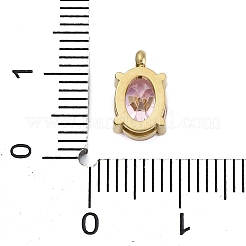 304 Edelstahl Micro Pave Zirkonia Charms&nbsp;STAS-L022-160G-A01