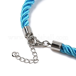 Halskettenherstellung aus gedrehter 5-mm-Nylonschnur&nbsp;FIND-G096-01P-08