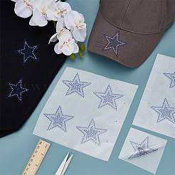 Glas-Hotfix-Strass in Sternform&nbsp;DIY-WH0558-99A