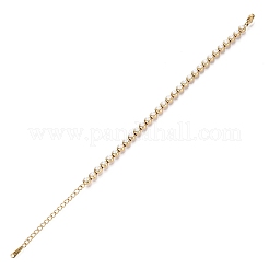 Bracelets de tennis en acier inoxydable et perles de plastique pour femmes&nbsp;SA-CBACDF9-01G
