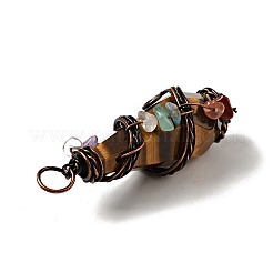 Gros pendentifs pointus en pierres précieuses naturelles et synthétiques&nbsp;G-G860-03R