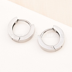 Boucles d'oreilles créoles en acier inoxydable chirurgical 316&nbsp;EJEW-C160-13AS