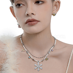 36 stücke 3 stile legierung strass anhänger&nbsp;FIND-SC0020-13