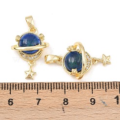 Ottone micro spianare pendenti zirconi&nbsp;KK-C248-01G