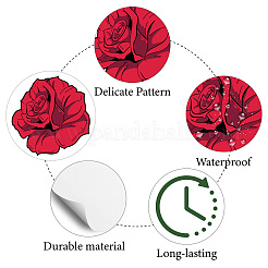 8 feuilles d'autocollants en plastique imperméables à l'eau&nbsp;DIY-WH0428-039