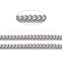 Cadena de eslabones cubanos de acero inoxidable 304 resistente al deslustre&nbsp;STAS-B019-02C-P
