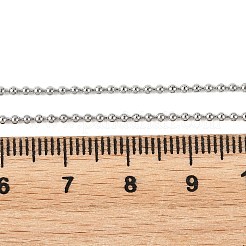 Verstellbare Kugelketten aus Edelstahl 304 mit Schiebeverschluss&nbsp;AJEW-JB01660-02