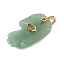 Pendentifs sculptés en aventurine verte naturelle&nbsp;GG-CBA5963-01J-NH