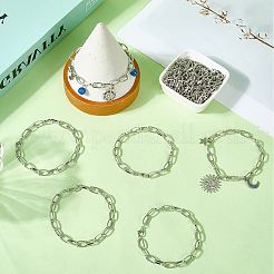 20 Stück Eisenkabelkettenarmbänder für Frauen und Männer&nbsp;BJEW-SC0001-42