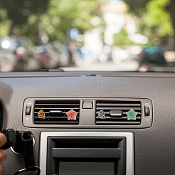 6 Stück Lüftungsclips fürs Auto aus natürlichem Edelstein.&nbsp;HJEW-DC00109