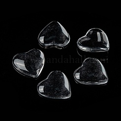 Transparentem Glas Herz Cabochons&nbsp;X-GGLA-R021-20mm