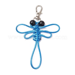 2 pz decorazione pendente in poliestere cerato a forma di libellula&nbsp;HJEW-JM02665
