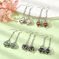 Natürlichen Edelstein Ohrringe&nbsp;EJEW-JE05554-02
