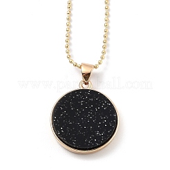 Collane del pendente del rhinestone della lega&nbsp;NJEW-H306-A02-G