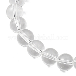 Bracelets extensibles en perles de verre cristal pour femmes&nbsp;BJEW-JB12791-01