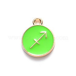 Pendentifs d'émail en alliage&nbsp;X-ENAM-S124-01B-06F