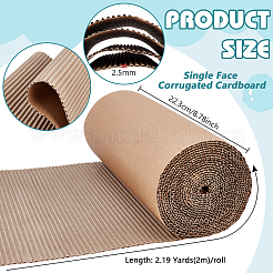 Rotolo di cartone ondulato monofacciale per imballaggio&nbsp;DIY-WH0671-194A-01
