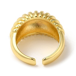 Offene Manschettenringe aus Messing mit Gestellplattierung&nbsp;RJEW-M162-23G