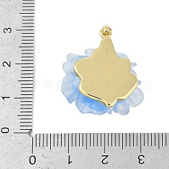 Pendentifs de placage en laiton&nbsp;KK-C082-15G-05