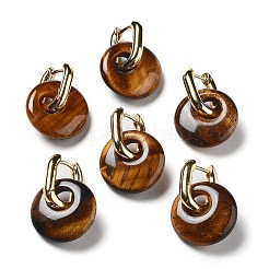 Orecchini di cerchio in ottone placcatura rack&nbsp;EJEW-M248-01G