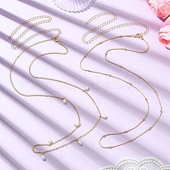 2 Stück Gürtel-Set aus Schlangenkette aus Legierung&nbsp;AJEW-CJC0015-005