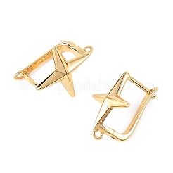 Componentes para pendientes de aro de latón Shegrace&nbsp;XGRQ79307-948G