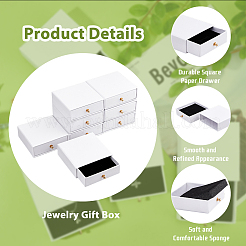 8 quadratische Schmuckschatulle mit Papierschublade&nbsp;CON-DC0001-08B