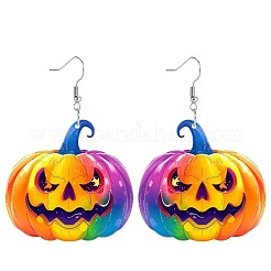 Halloween Kürbis Acryl Ohrhänger&nbsp;FS-WG3E7D9-01