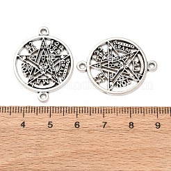 Tibetischen Stil Legierung Tetragrammaton Pentagramm Wicca Verbinder Verbinder Charms&nbsp;FIND-Z099-04AS