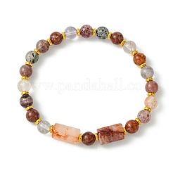 Armbänder aus natürlichem eisenhaltigem Quarz und Super-Seven-Quarzperlen&nbsp;BJEW-JB13927
