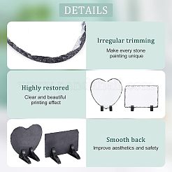 2 Satz Sublimationsrohlinge aus Naturschiefer&nbsp;DIY-FH0004-71
