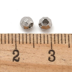 Perline rotonde in ottone placcato a cremagliera&nbsp;FIND-M036-01B-P