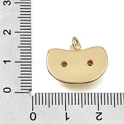 Pendentifs en laiton zircon cubique transparent&nbsp;CU-CBAEEA8-23G