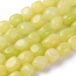 Naturweiß gefärbt Jade Perlen Stränge&nbsp;G-B078-D22-01A