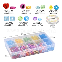 Perles acryliques transparentes et opaques&nbsp;DIY-YW0005-71